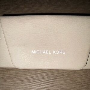 Michael Kors Beige Leather Case with sunglasses